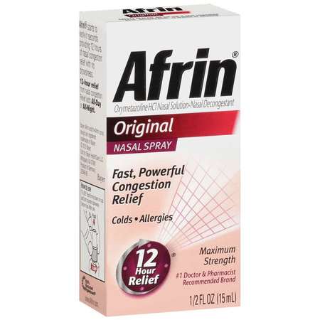 AFRIN Afrin Original 12 Hour Nasal Spray .51 fl. oz. Bottle, PK36 84619973